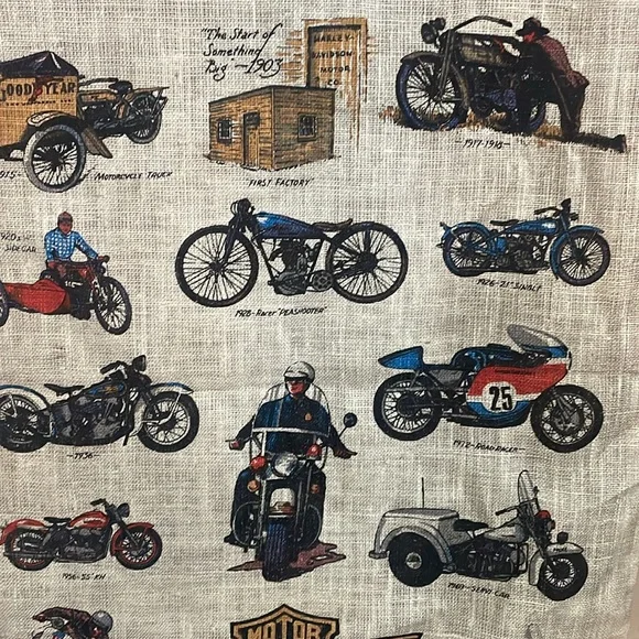 Harley Davidson 75th anniversary fabric banner